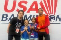 Calire QiuChen Li & Krishnavi Kasu - 1st Place - Junior National 2024 Achievements - Plano, DFW, McKinney Badminton Center 1